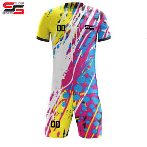 เสื้อฟุตบอลสโมสรฟุตบอลเสื้อกีฬาแขนสั้นสำหรับทุกเพศเสื้อฟุตบอลแห้งเร็วสั่งโลโก้ได้ตามต้องการ - Product Image 6