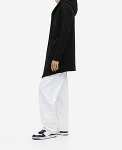 Sweats à capuche pour hommes avec fermeture éclair, logo imprimé en sérigraphie personnalisé, coupe ample, streetwear, confortables, lourds, 100% coton - Product Image 4