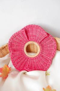 Handwoven Rattan <b>Wall</b> <b>Decor</b> for Kids Nursery Natural <b>Wicker</b> Flower Shape Handmade For Kid Home Decoration - Product Image 2