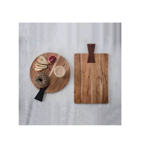 Planche à découper en bois de bambou biologique rectangulaire pour la cuisine et la salle à manger - Product Image 1