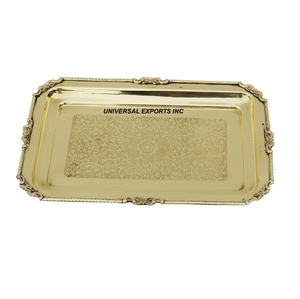 Plateau à chocolat en métal nickelé forme rectangulaire plateau à chocolat en gros nouveau plateau à chocolat de luxe de haute qualité - Product Image 3