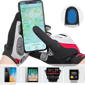 Guantes de Ciclismo Unisex, Transpirables, con Gel, para Bicicleta de Carretera y Montaña, Antideslizantes, Suaves y Cómodos, de Cuero Sintético PU - Product Image 6