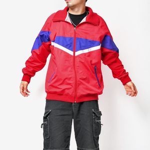 Men's Custom Color Block <b>Nylon</b> Jacket Wholesale Manufacturer's Waterproof Athletic Windbreaker Hood Street Wear for Outdoor Use - Product Image 1