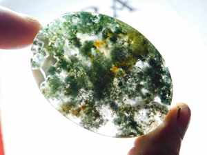 Agate mousse ovale 100% naturelle de qualité supérieure, cabochons multicolores, idéale pour la fabrication de bijoux fantaisie, vente en gros, OEM - Product Image 4