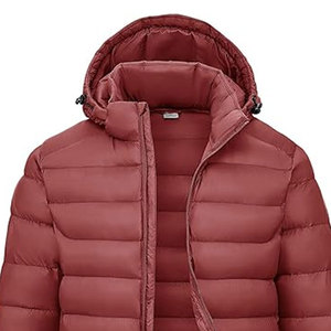 Chaqueta Acolchada Ligera y Plegable para Hombre, con Capucha Desmontable, Resistente al Agua, Abrigo Aislante de Invierno con Puños Elásticos - Product Image 2
