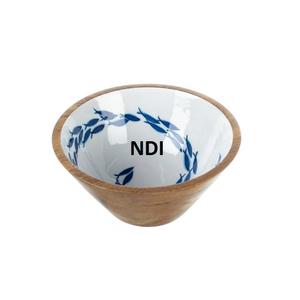 ชามไม้แบบชนบทสำหรับใส่สลัดผักหรือผลไม้ใช้ใส่ข้าวโพดคั่วเป็นมิตรต่อสิ่งแวดล้อม - Product Image 1