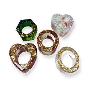 Rond de serviette en résine de bonne qualité Fabrication prix de gros porte-serviettes en résine pour hôtel fête de mariage utilisé - Product Image 2