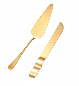 ชุดเสิร์ฟเค้กสแตนเลส 2 ชิ้น ดีไซน์สวยงาม ทนทาน เป็นมิตรกับสิ่งแวดล้อม ล้างในเครื่องล้างจานได้ เหมาะสำหรับเสิร์ฟอย่างง่ายดาย ใช้ได้ทั้งที่บ้านและร้านกาแฟ - Product Image 4