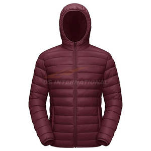 Chaqueta acolchada con forro acolchado para hombre Abrigo de invierno ligero y empacable con capucha Diseño personalizable Suministro directo de fábrica - Product Image 1