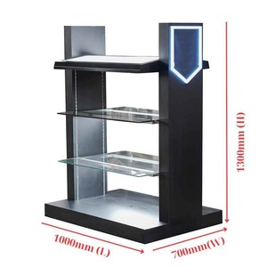 Estante de exhibición de accesorios para portátiles ADONG A40 | Hecho a mano de madera y vidrio | Estante de teclado de ordenador personalizable | Servicio OEM/ODM - Product Image 2