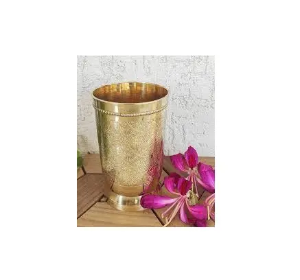 Traditional Unique Sake Brass Glass Elegant Looking 100% Handmade Cocktail Short Glass Luxury Style Indian Manufacture