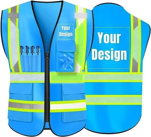 Chaleco DE SEGURIDAD reflectante de alta visibilidad para Seguridad Industrial Logotipo personalizable Ropa de trabajo para verano - Product Image 1