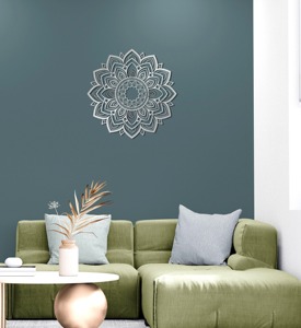 Décoration murale moderne en métal Sculpture murale élégante en fer fabriquée à la main, parfaite pour le salon, la chambre à coucher et les bureaux - Product Image 5