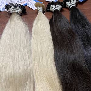 Keratin I tip Straight Cabello de color vietnamita Extensiones de cabello humano precio al por mayor fábrica lista para enviar - Product Image 5