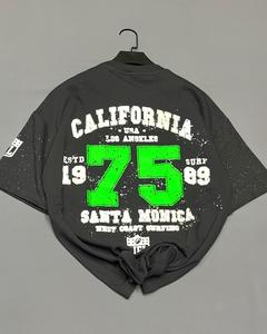 Camiseta Personalizada para Hombre, Corte Regular, 300 g/m², Algodón Supima, Hombros Caídos, Ecológica, de Secado Rápido, Estilo Casual, 100% Algodón - Product Image 3