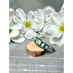 Darrin Livingston Fashion <b>Cuff</b> <b>Bracelet</b> Mixed Turquoise & Sterling <b>Silver</b> - Product Image 3