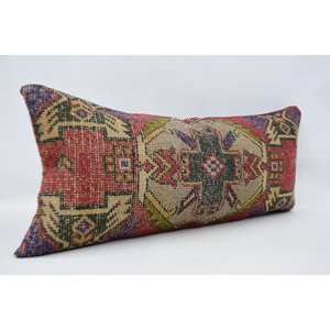 Almohada Kilim Vintage Bohemia Multicolor de 16x36 pulgadas, almohada decorativa de seda de lujo con estampado de retazos tejidos para decoración de Navidad - Product Image 3