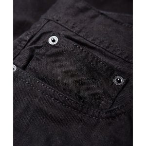 Short en jean noir taille moyenne Style décontracté hommes haute qualité respirant tricoté tissage Logo personnalisé fait Pakistan solide court - Product Image 5