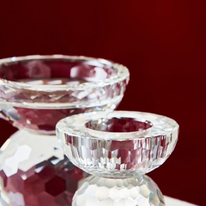 Elegant Glass <b>Candle</b> Holder Stunning Table Centerpiece Decorative Accent Romantic And Festive Home And Living Room Display - Product Image 3