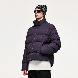 Unisex High Quality Winter <b>Puffer</b> <b>Jacket</b> Solid Color Windproof Breathable Short Style <b>White</b> Duck Down with Canvas Outerwear <b>Men</b> - Product Image 4