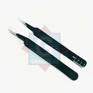 Pince à cils avec logo personnalisé Instruments de beauté en acier inoxydable Pince à épiler pour extensions de cils - Product Image 1