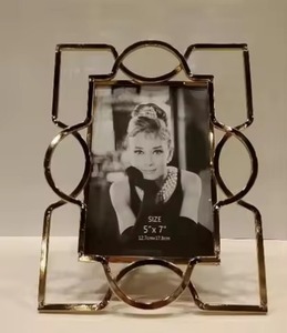 Premium Quality Photo <b>Frame</b> <b>Gold</b> Finished Metal Cast Design Luxurious Great For Home Decor - Product Image 2