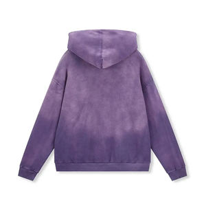 Pull à capuche personnalisé à épaules tombantes pour hommes haute qualité 100% coton polaire délavé à l'acide hiver Streetwear brodé ODM - Product Image 4
