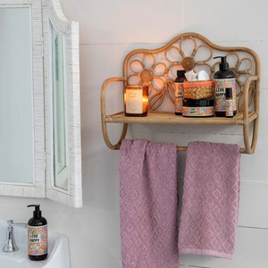 Estantes de bambú y flores para decoración del hogar, repisa colgante de montaje en pared de plantas de mimbre, venta al por mayor de fábrica de Vietnam - Product Image 5