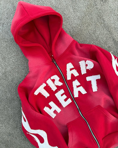 Nueva llegada de Speedy Industry Flare chándal 480 GSM 100% algodón pesado térmico transpirable tela Distress Logo OME sólido - Product Image 2