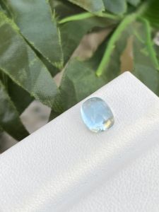 Cabujones con forma de cojín de Aguamarina de Color superior Natural de 8x6 MM, piedra preciosa suelta de buen brillo para hacer joyas de 1,91 quilates - Product Image 2
