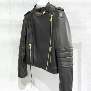 แจ็กเก็ตหนังสำหรับผู้ชายและผู้หญิงเสื้อแจ็คเก็ตหนังแฟชั่นใหม่สำหรับผู้ชายเสื้อแจ็คเก็ตหนังกันลม - Product Image 2