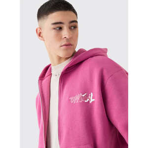 Sweats à capuche zippés personnalisés avec impression numérique pour hommes, vente en gros à prix avantageux, 100% coton, qualité supérieure, streetwear, sweat à capuche zippé pour hommes - Product Image 2