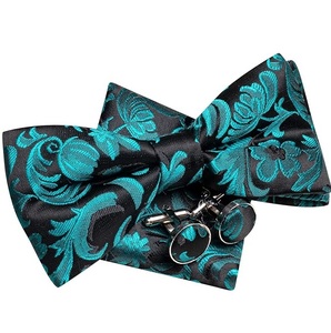 Mode Plaid noeuds papillon pour hommes couleur unie soie noeud papillon smoking mâle mariage décontracté extérieur papillon cravate fête de mariage noeud papillon - Product Image 3