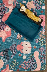 Saree de seda Vichitra con Secuencia de trabajo, Border Saree con blusa, hermoso, azul claro, encantador - Product Image 5