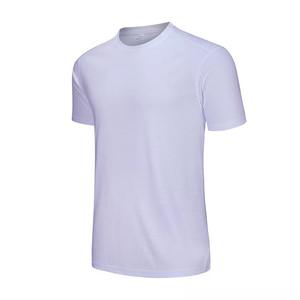 T-shirt d'été pour homme à manches courtes, logo personnalisé, écologique, respirant, séchage rapide, polyester/coton, coupe classique - Product Image 5