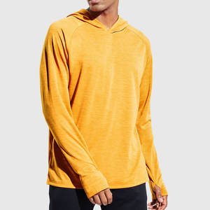 Chemises d'entraînement à manches longues pour hommes Sweat à capuche avec masque, UPF 50 + Cool Dry Fit Sports Compression Shirts Hoody - Product Image 6