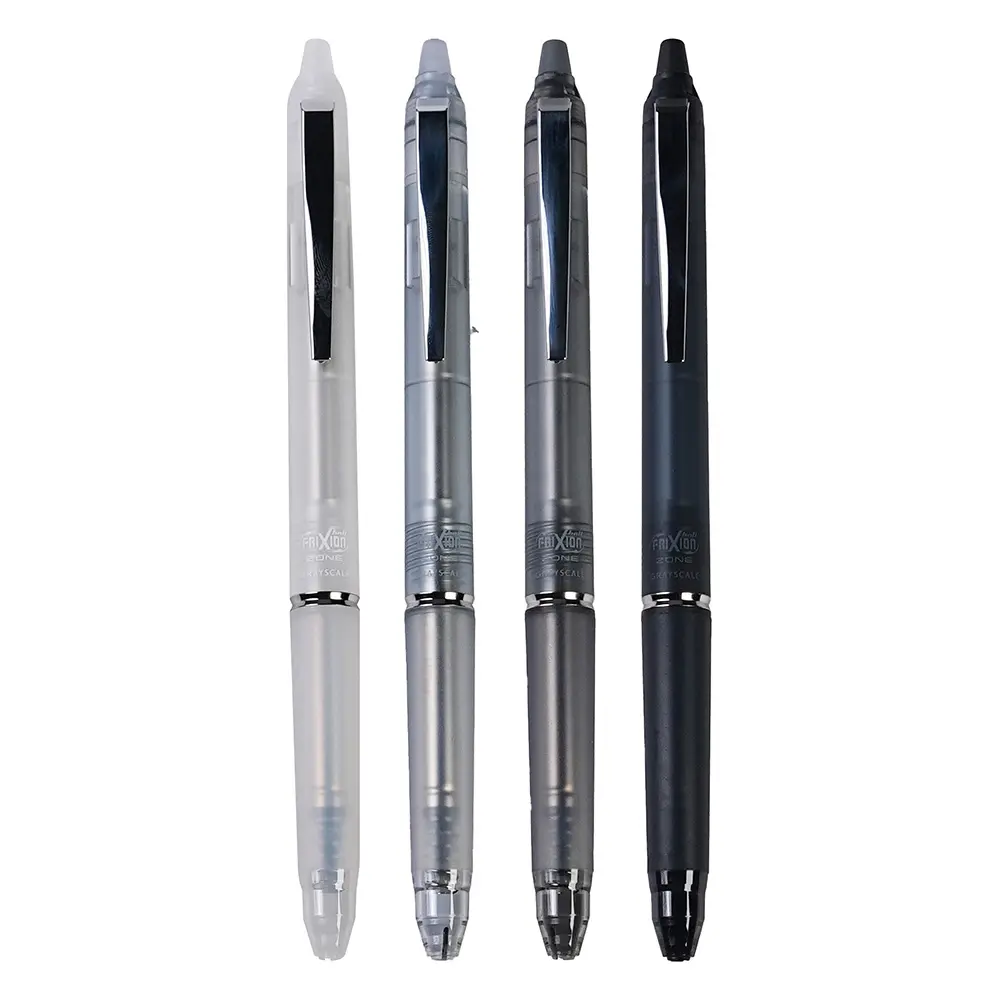 Caneta de gel apagável MONOXFrixion forPilot, caneta de fricção com tinta preta, série simples cinza preta, marcador de 3 cores, caneta de fricção
