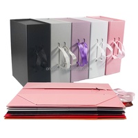 Boîte cadeau magnétique en carton rigide recyclable avec logo personnalisé emballage de luxe en papier dur pliable avec couvercle magnétique