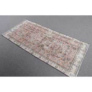 พรมวินเทจสไตล์ตุรกี ขนาด 3x6.2 ฟุต พรมตกแต่งสีน้ำตาล พรมสไตล์ตะวันตกเฉียงใต้ - Product Image 2