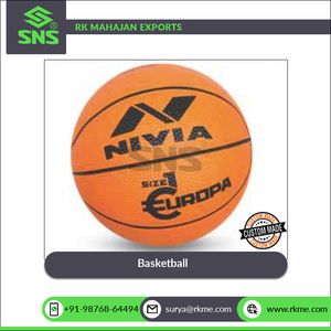 Bonne adhérence Nylon plaie vessie en caoutchouc moulé 8 panneaux Design Basketball SNS EUROPA JUNIOR pour jeu récréatif occasionnel - Product Image 4