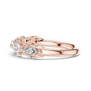 Bague en diamant de laboratoire marquise 0,06 CT pour femme, clarté VVS-VS EF, or 18 carats, 14 carats, 10 carats et argent 925, or rose, or jaune, or blanc - Product Image 6
