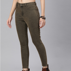 Pantalones vaqueros de cintura alta para mujer, pantalones pitillo de cintura alta, pantalones casuales para mujer, pantalones vaqueros elásticos ajustados para mujer, pantalones de cintura grande 2025 al por mayor - Product Image 6
