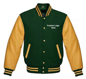 Veste brodée Letterman vierge de haute qualité Prix de gros Produit entièrement personnalisé Logo en douane Patch Work Fabriqué au Pakistan - Product Image 2