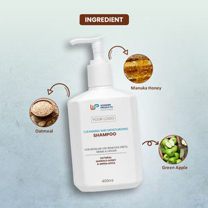 Champú limpiador e hidratante para mascotas respetuoso con el medio ambiente OEM/OED con harina de avena, miel de manuka y manzana verde personalizable - Product Image 3