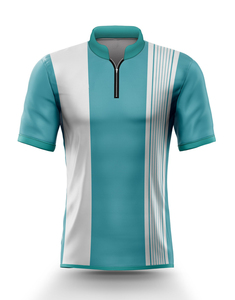 Camisas deportivas con cremallera reversible para hombre, camiseta personalizada con tinte de sublimación completa para bolos y técnica impresa de golf - Product Image 6