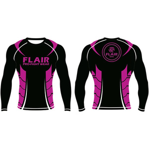 Personalizado Durable Nylon BJJ Rash Guard Larga Protección UV Anti-UV Compresión Camisa Transpirable y Cómodo - Product Image 3