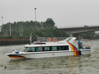 Yacht de croisière-taxi fluvial en aluminium personnalisé UBI 1630, 16 m, 30 passagers, moteur hors-bord 300 ch, alimenté par batterie, 30,0-35,0 nœuds, 16x5 3D
