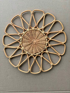 ตะกร้าหวายสานด้วยมือสไตล์ชนบทแบบเวียดนามถาดเสิร์ฟอาหารสำหรับคาเฟ่และงานอีเวนต์ - Product Image 4