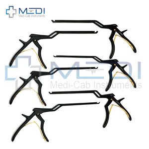 Cho kerrison xương đấm Bayonet 9 inch x 3 mm trở lên 90 xương ejector Đen tráng tay thép phẫu thuật phẫu thuật thần kinh dụng cụ - Product Image 2