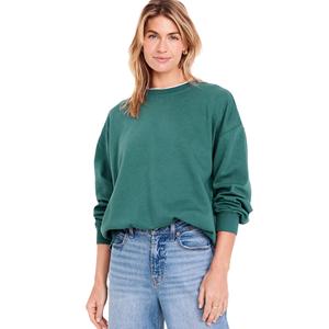 2025 nouveau femmes hiver recadrée pull sweat respirant grande taille coupe ample col complet manches longues décontracté haut court - Product Image 2